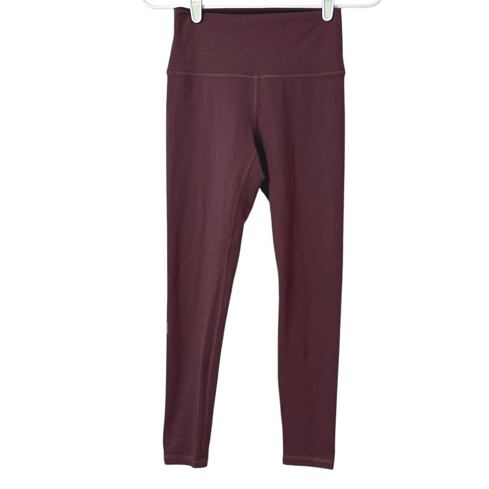 Fleo High Waisted Performance Athletic‎ Leggings Size M Pink Stretch Workout